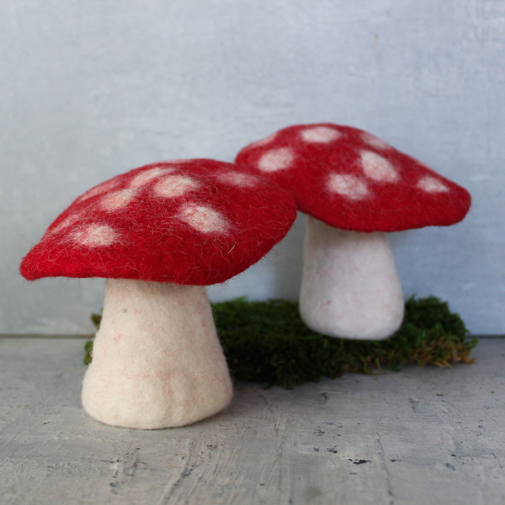 Felt Toadstools - Tribe Castlemaine