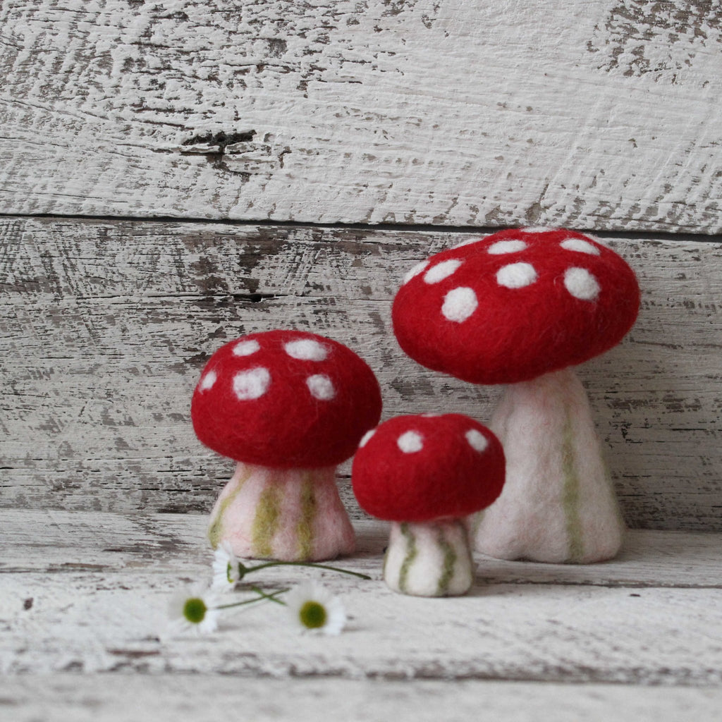 Felt Toadstools - Tribe Castlemaine