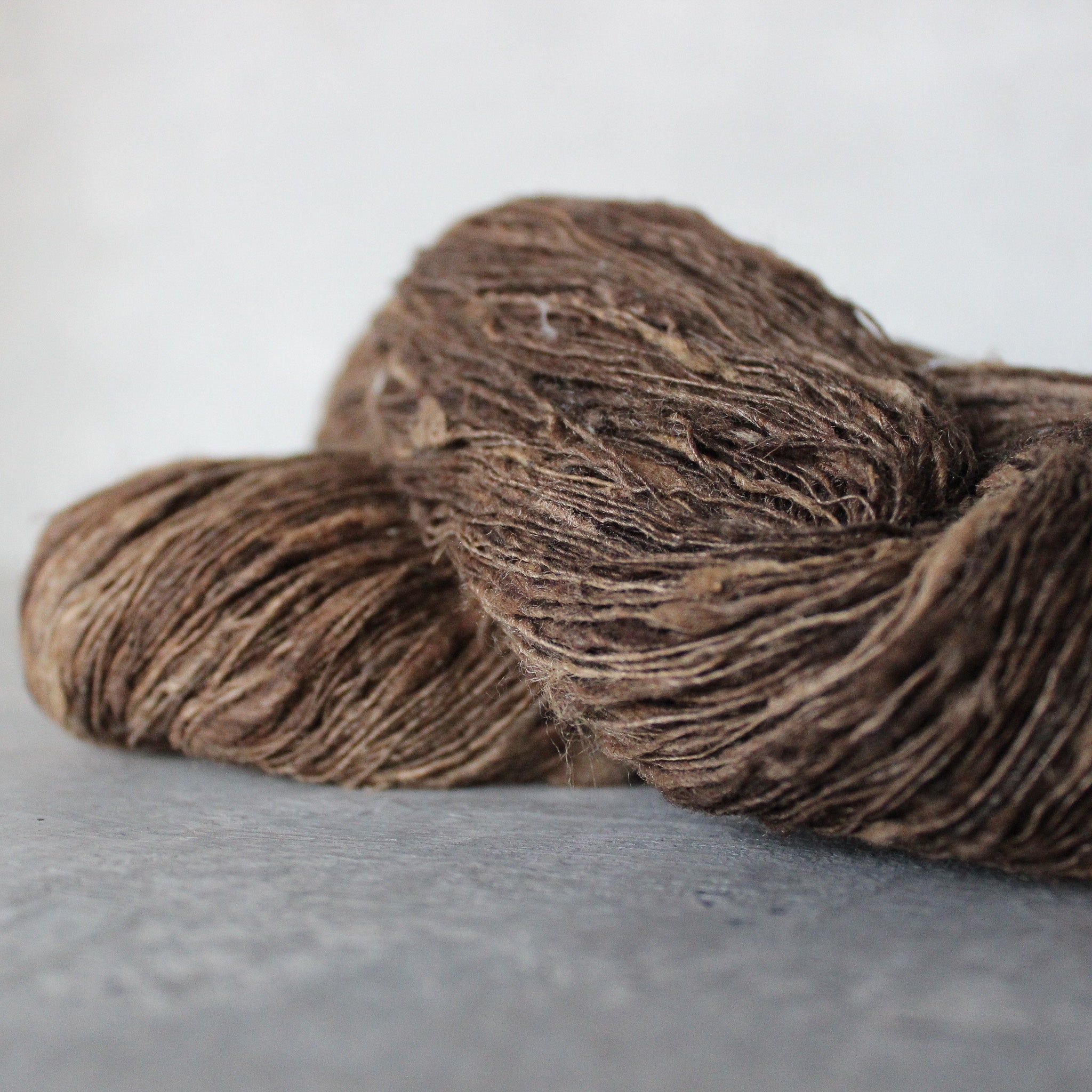 Fine Tussah Silk Natural Brown Yarn - Tribe Castlemaine