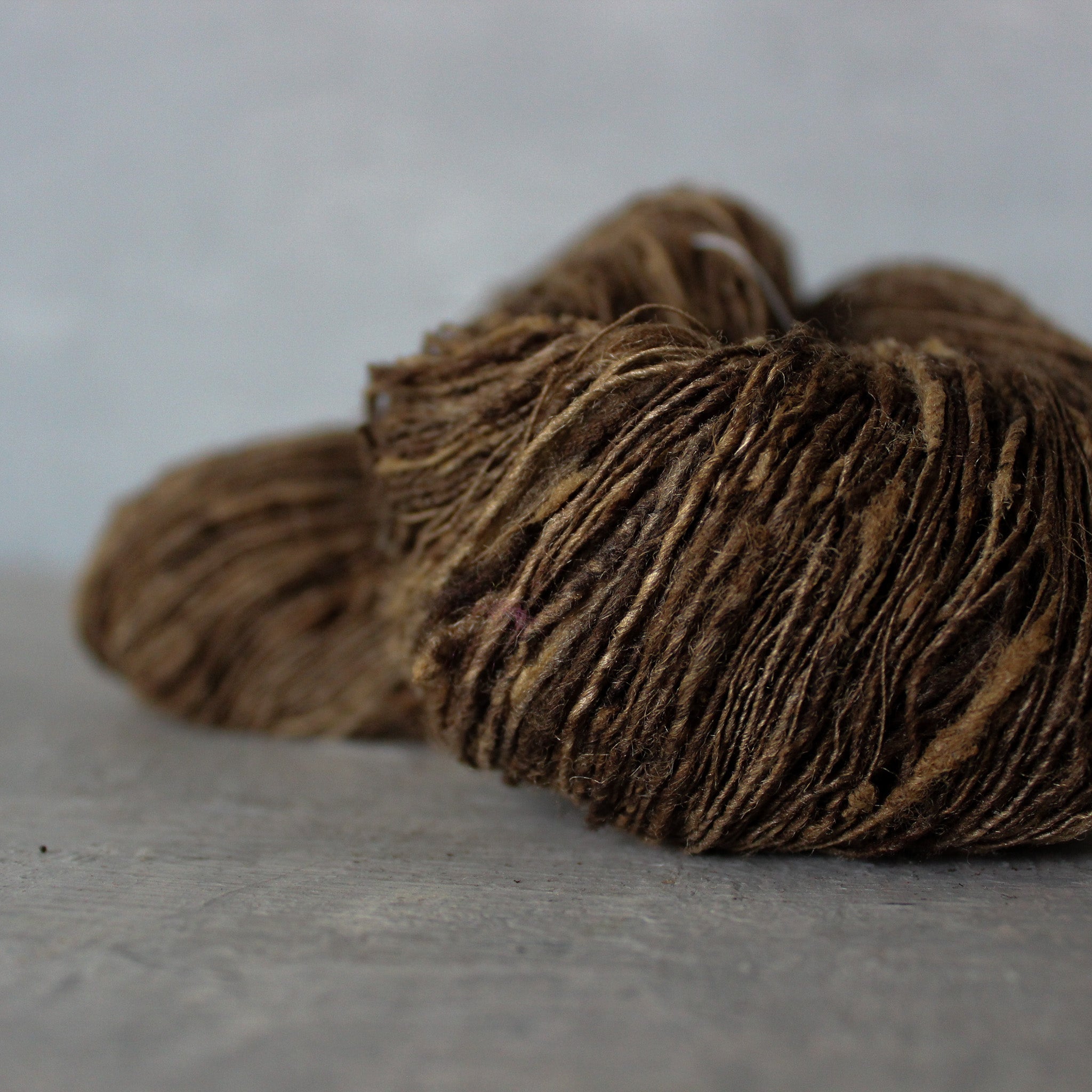 Fine Tussah Silk Natural Brown Yarn - Tribe Castlemaine