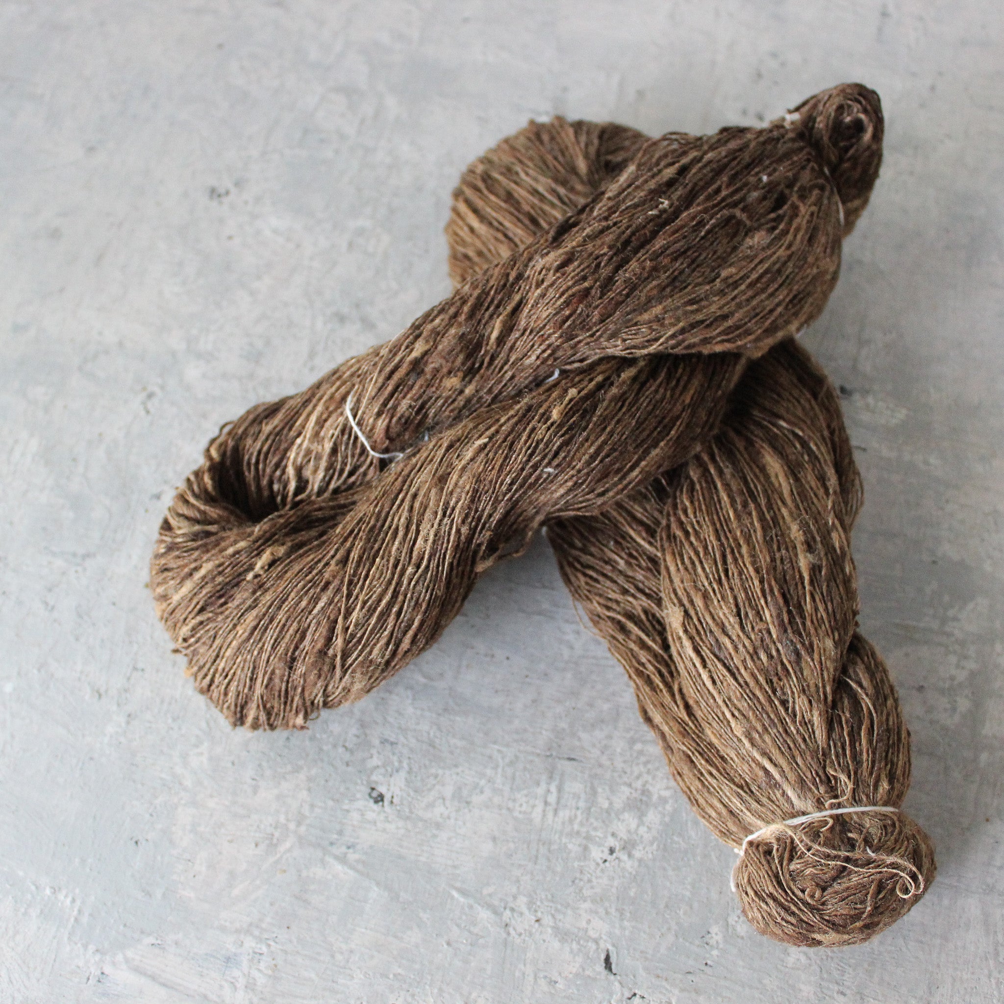 Fine Tussah Silk Natural Brown Yarn - Tribe Castlemaine