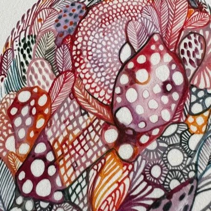 'Flower, fuchsia' Print by Katherine Wheeler - Tribe Castlemaine