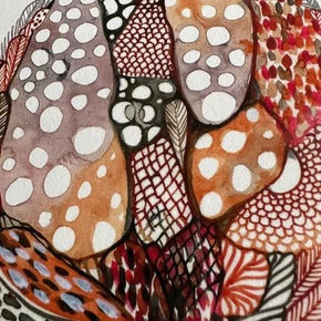 'Flower, red ochre' Print by Katherine Wheeler - Tribe Castlemaine