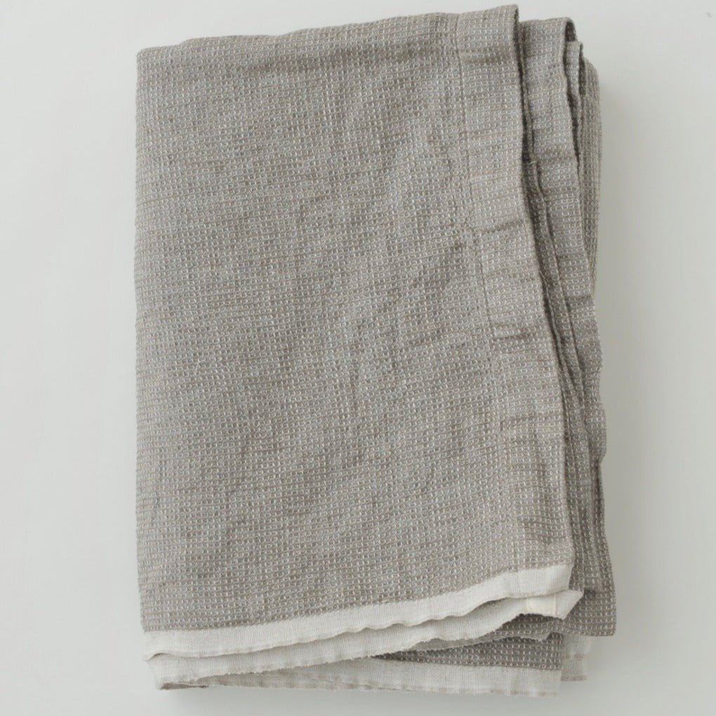 Fog Linen Washed Waffle Throw Tribe Castlemaine