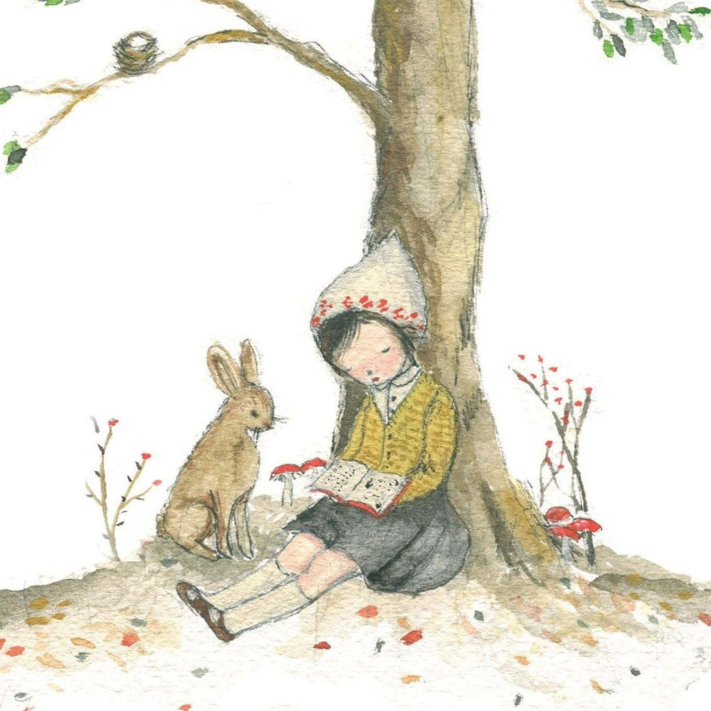 Formidable Forest Card 'Bunny Reading Buddy' - Tribe Castlemaine