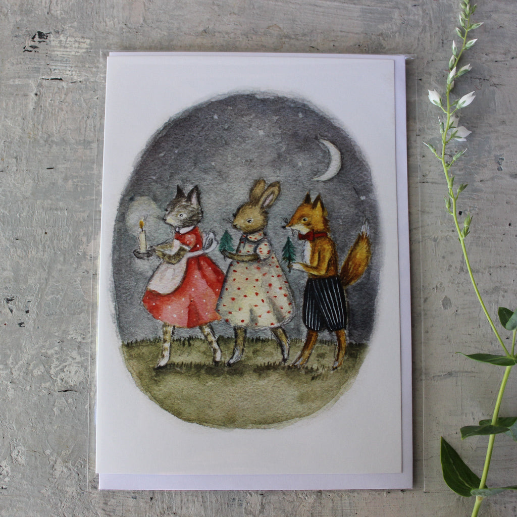Formidable Forest Card 'Festive Animal Trio' - Tribe Castlemaine
