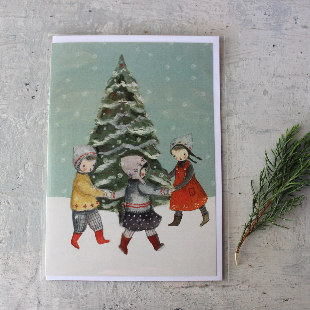 Formidable Forest Card 'Snow Christmas Tree' - Tribe Castlemaine