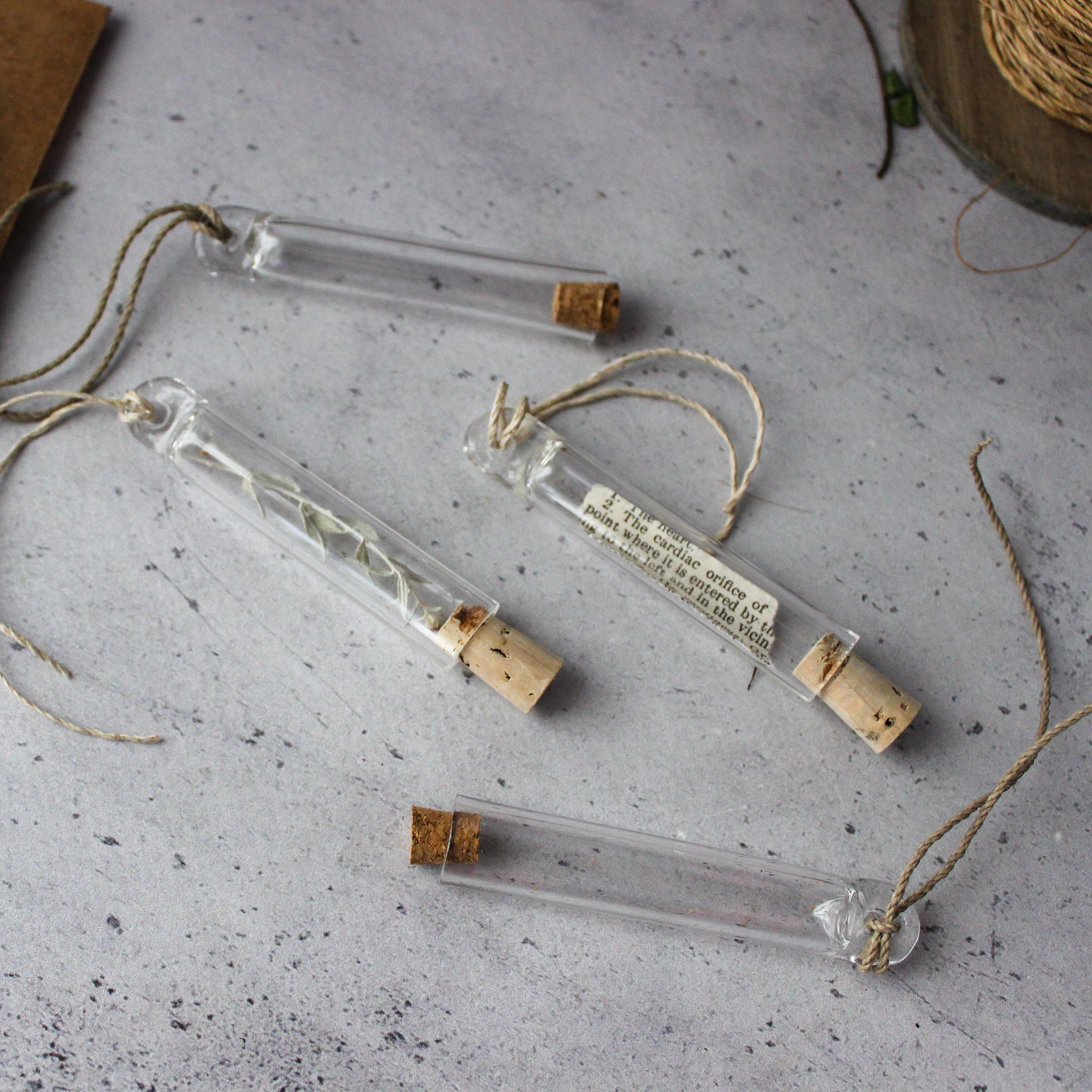 French Vintage Style Glass Tubes - Tribe Castlemaine