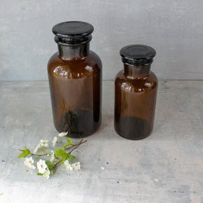 Glass Reagent Bottles Amber - Tribe Castlemaine