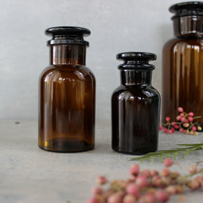 Glass Reagent Bottles Amber - Tribe Castlemaine