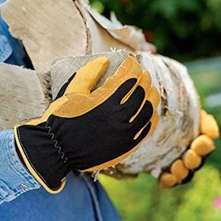 gold leaf ladies gardening gloves Gold Leaf Winter Touch Gardening Gloves – Tribe Castlemaine