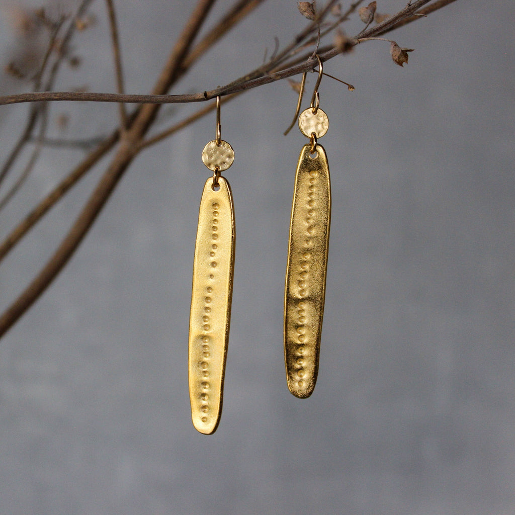 Gold Pod Earrings - Tribe Castlemaine