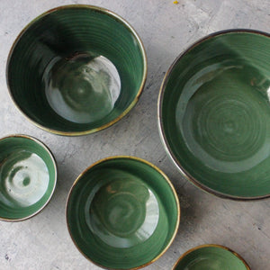 Green Ceramic Bowls - Tribe Castlemaine