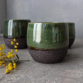 Green Ceramic Hug Mugs - Tribe Castlemaine