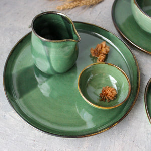 Green Ceramic Pourer - Tribe Castlemaine
