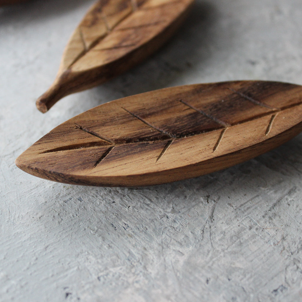Hand Carved Forest Leaves - Tribe Castlemaine