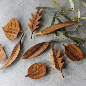 Hand Carved Forest Leaves - Tribe Castlemaine