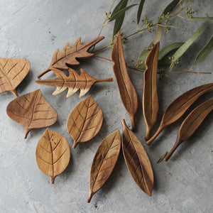 Hand Carved Forest Leaves - Tribe Castlemaine