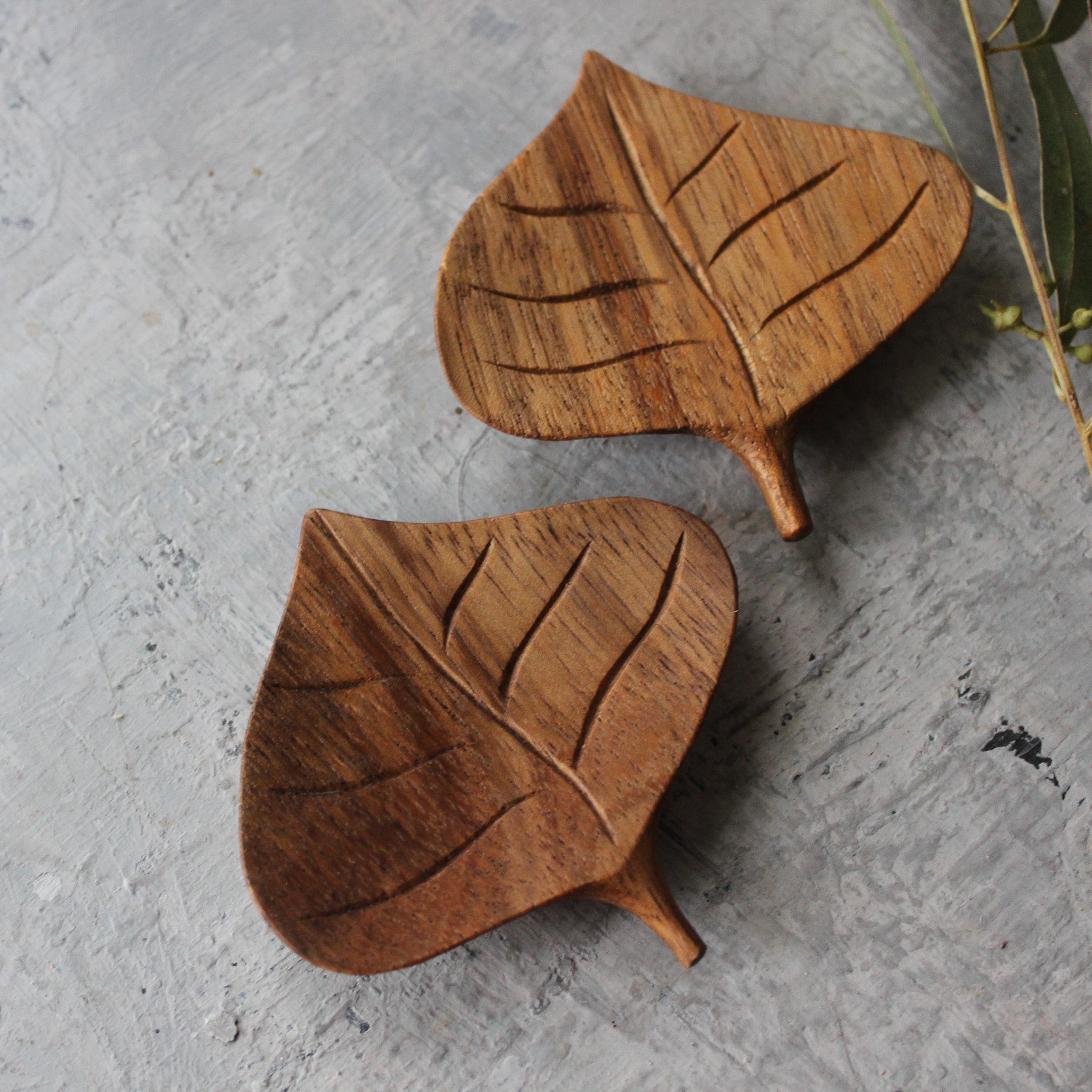 Hand Carved Forest Leaves - Tribe Castlemaine