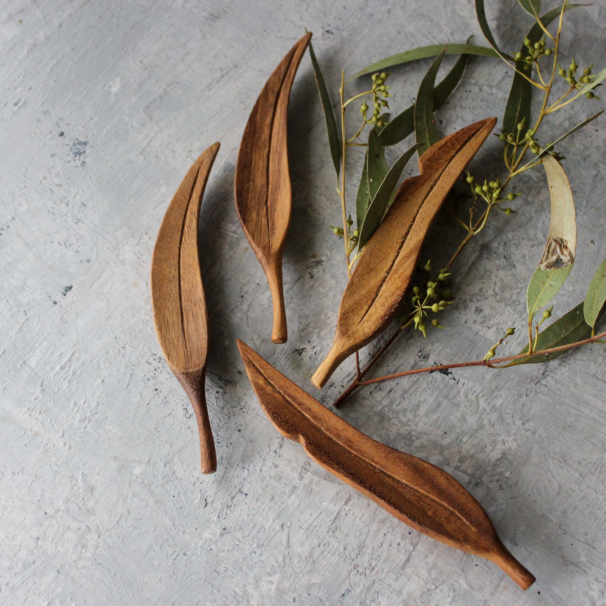 Hand Carved Forest Leaves - Tribe Castlemaine