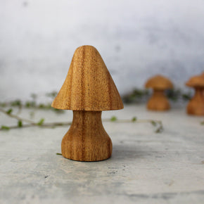 Hand Carved Wooden Toadstools - Tribe Castlemaine