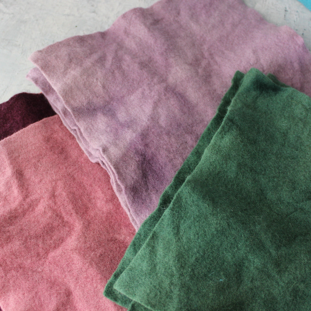 Hand Dyed Wool Felt Sheets - Tribe Castlemaine