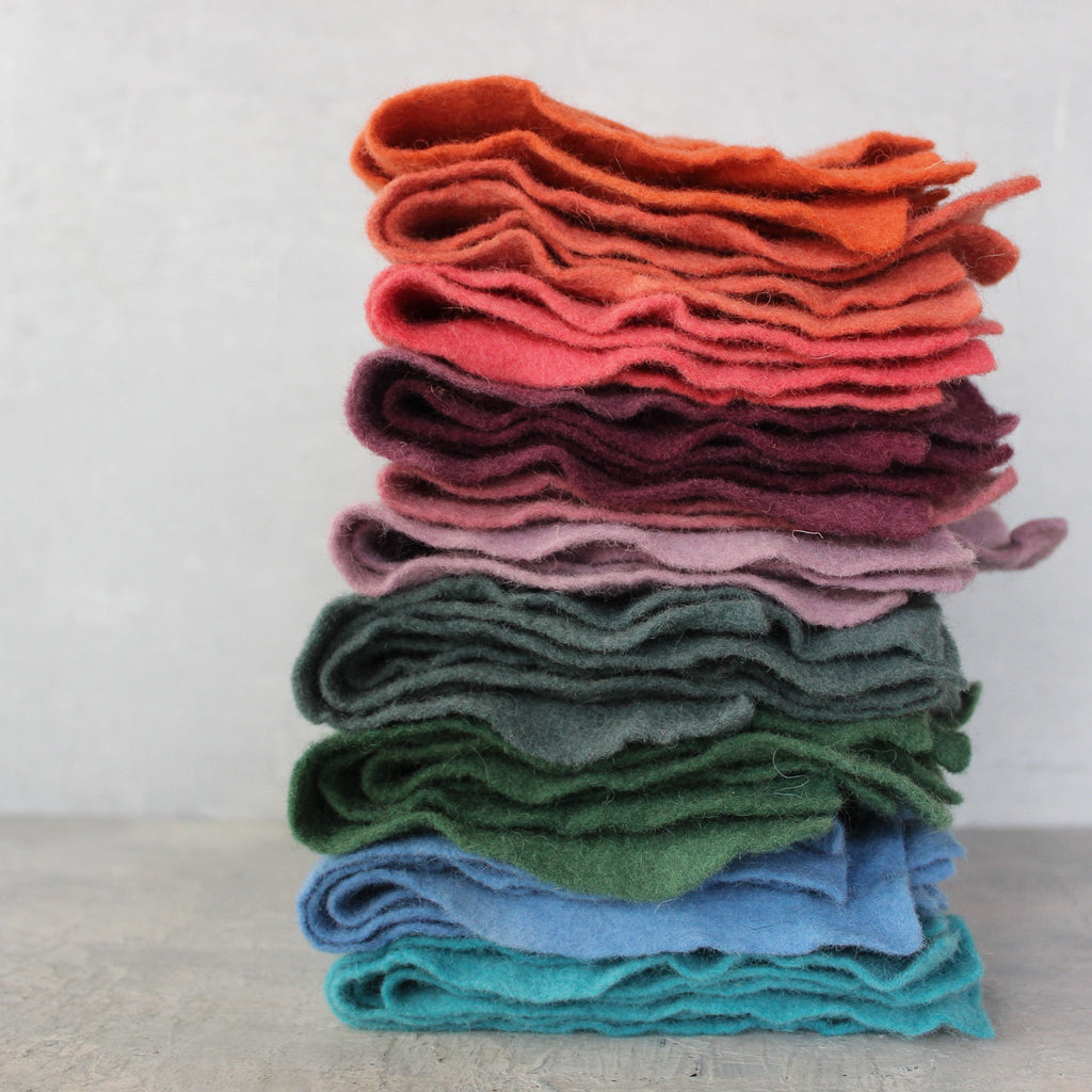 Hand Dyed Wool Felt Sheets - Tribe Castlemaine