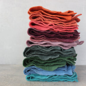 Hand Dyed Wool Felt Sheets - Tribe Castlemaine