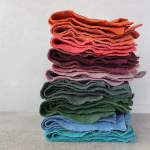 Hand Dyed Wool Felt Sheets - Tribe Castlemaine