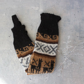 Hand Knit Alpaca Leg Warmers - Tribe Castlemaine