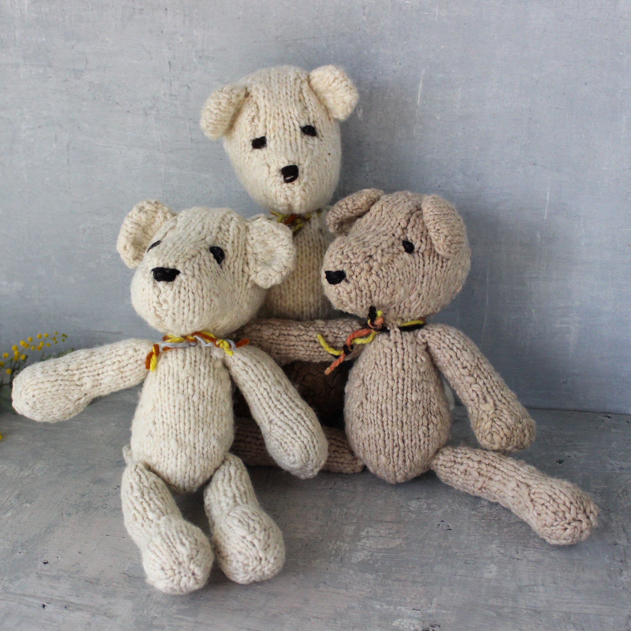 Hand knitted teddy bears for sale 2025
