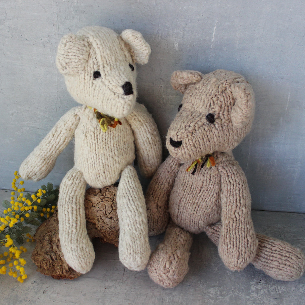 Hand Knitted Teddy Bears - Tribe Castlemaine