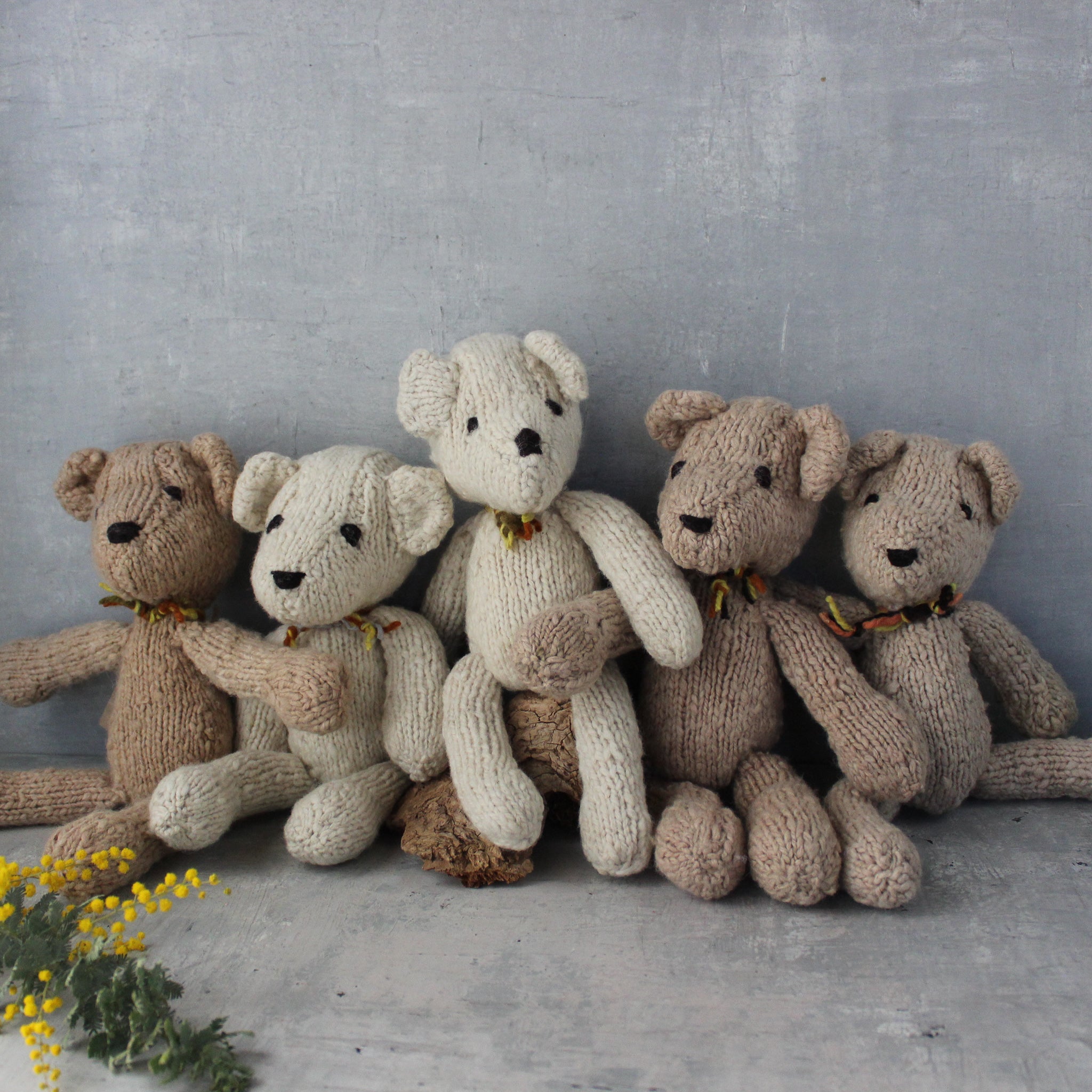 Hand Knitted Teddy Bears - Tribe Castlemaine