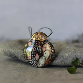 Hand Painted Ceramic Necklace #2 - Tribe Castlemaine