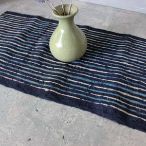 Hand Woven Hemp Fabric Indigo Batik - Tribe Castlemaine