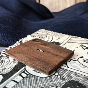 Handcarved Wooden Feature Button : Blackwood - Tribe Castlemaine