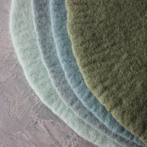 Handmade Round Felt Mats - Tribe Castlemaine