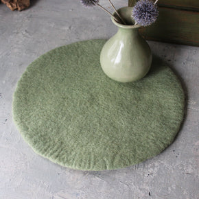 Handmade Round Felt Mats - Tribe Castlemaine