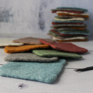 Handmade Wool Felt Squares - Tribe Castlemaine