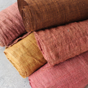 Handwoven Hemp Fabrics : Autumn Colours - Tribe Castlemaine