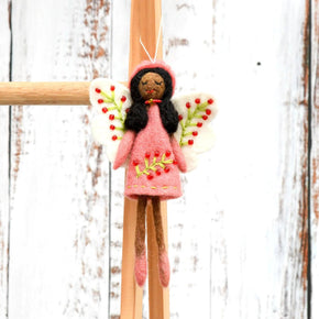 Hanging Felt Angel Fairies - Tribe Castlemaine