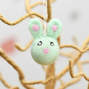 Hanging Felt Bunnies - Tribe Castlemaine