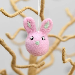 Hanging Felt Bunnies - Tribe Castlemaine