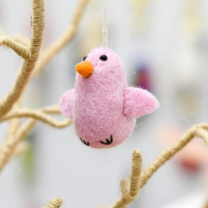 Hanging Felt Chicks - Tribe Castlemaine