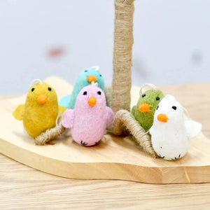 Hanging Felt Chicks - Tribe Castlemaine