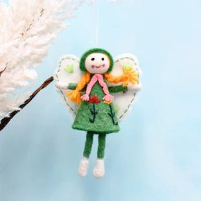 Hanging Felt Flower Fairies - Tribe Castlemaine