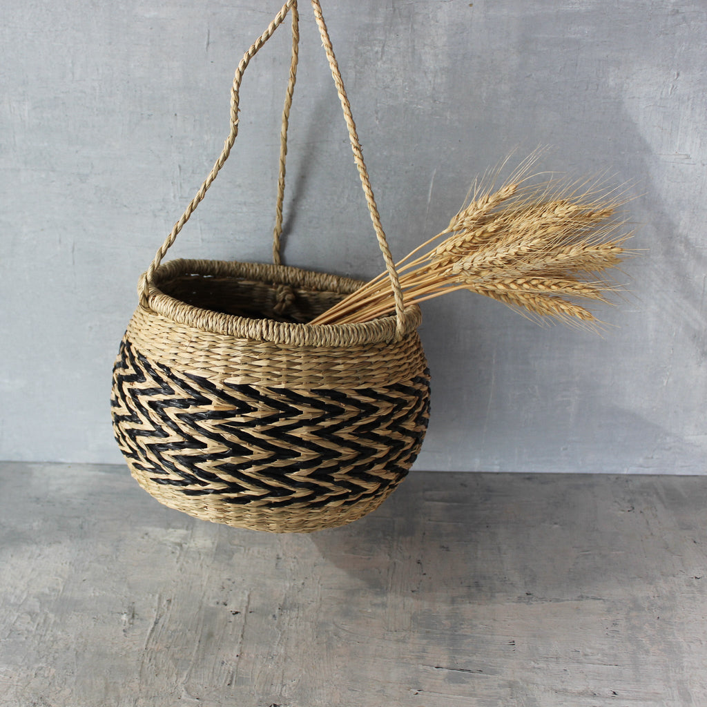 Hanging Seagrass Baskets - Tribe Castlemaine