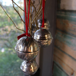 Hanging Silver Ball Ornaments - Tribe Castlemaine