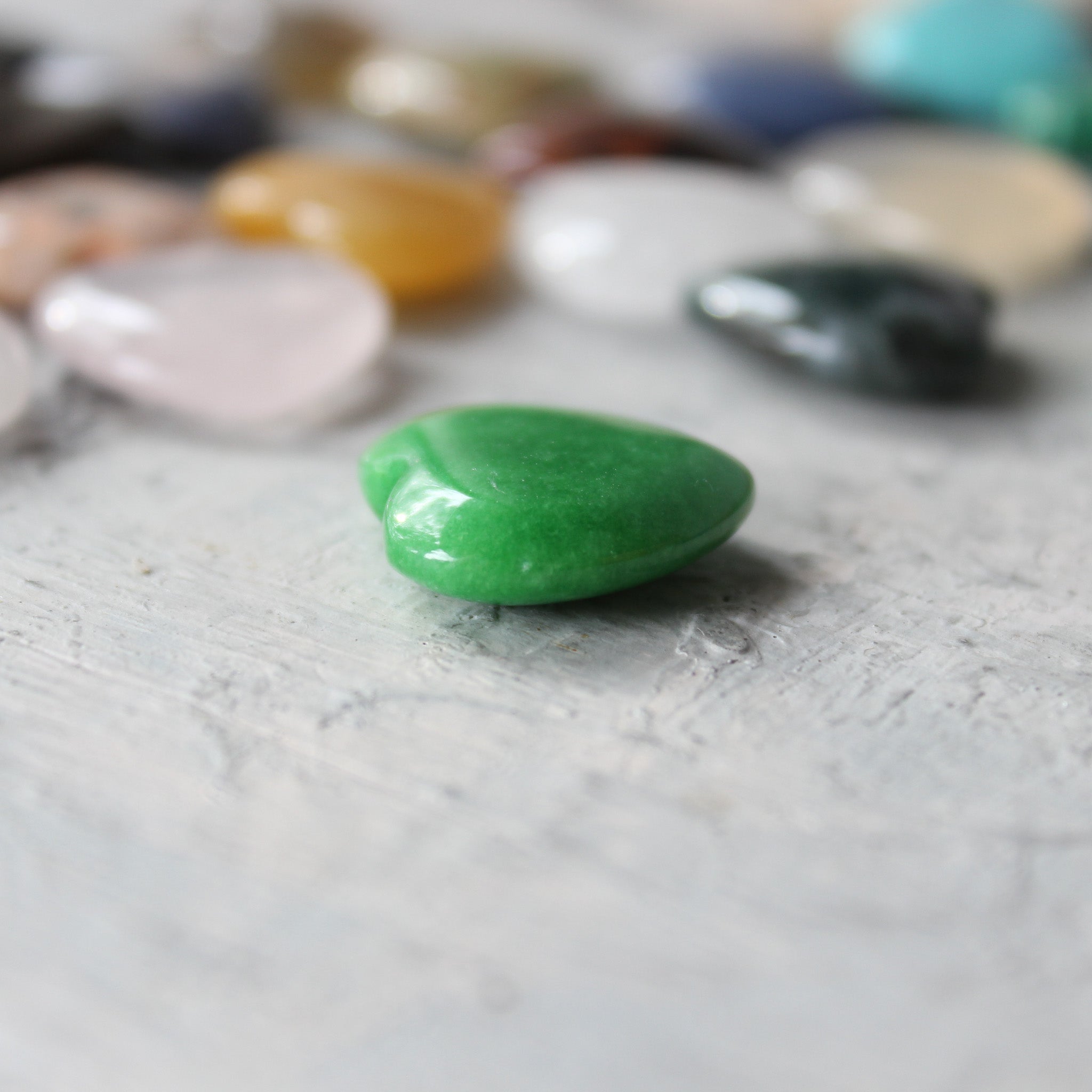 Heart Polished Crystal Stones - Tribe Castlemaine