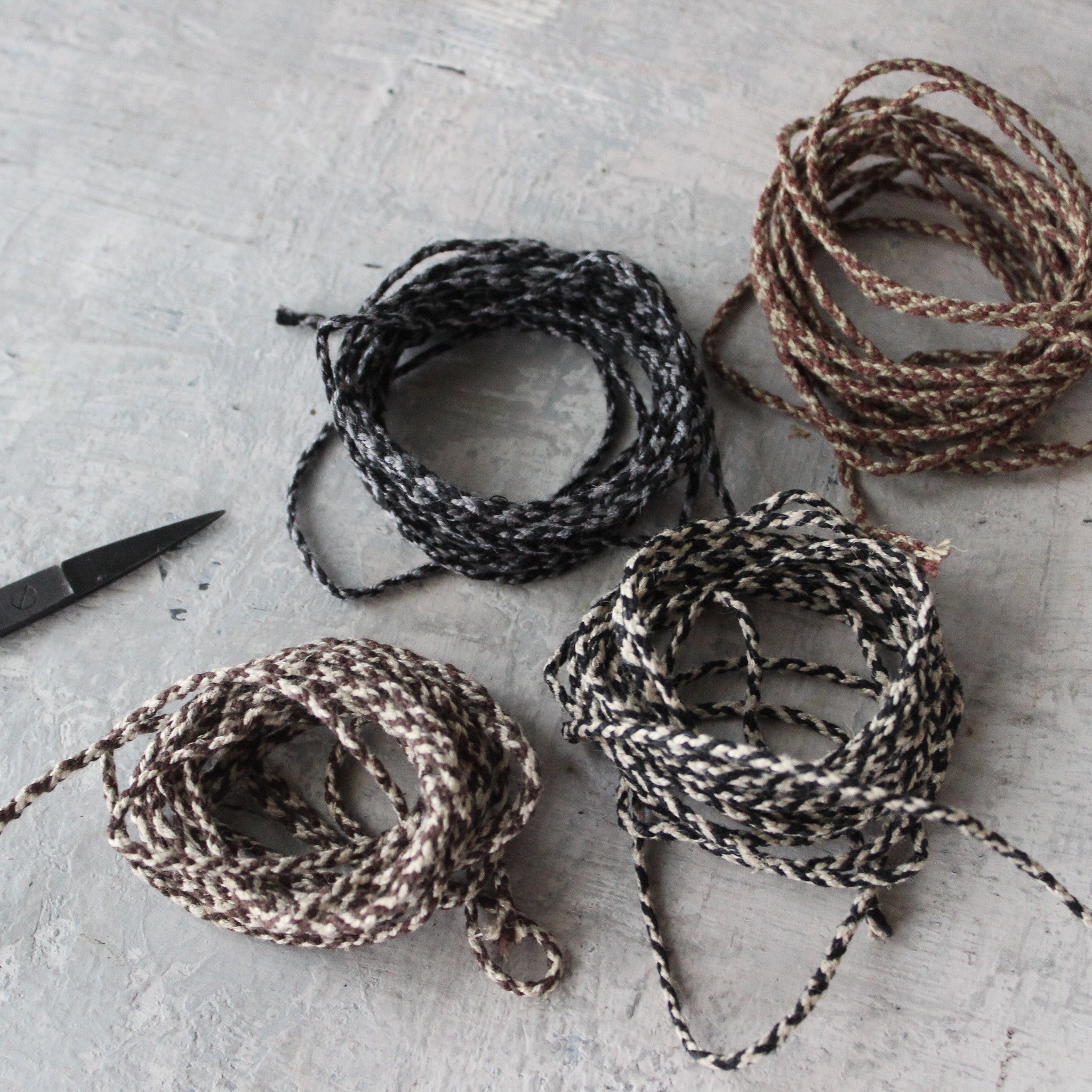 4mm braided leather necklace